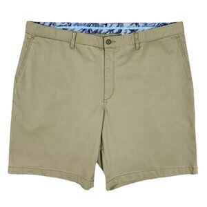 Tommy Bahama Mens Big & Tall 42LG Khaki Stretch 11” Boracay Chino Shorts 42 Long
